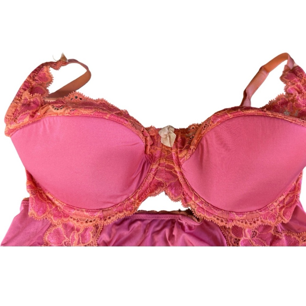 Adore Me Set- like new 36DD Lace-Trim Push-Up Bra Balconette w - Women Intimates